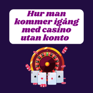 Hur man kommer igång med casino utan konto